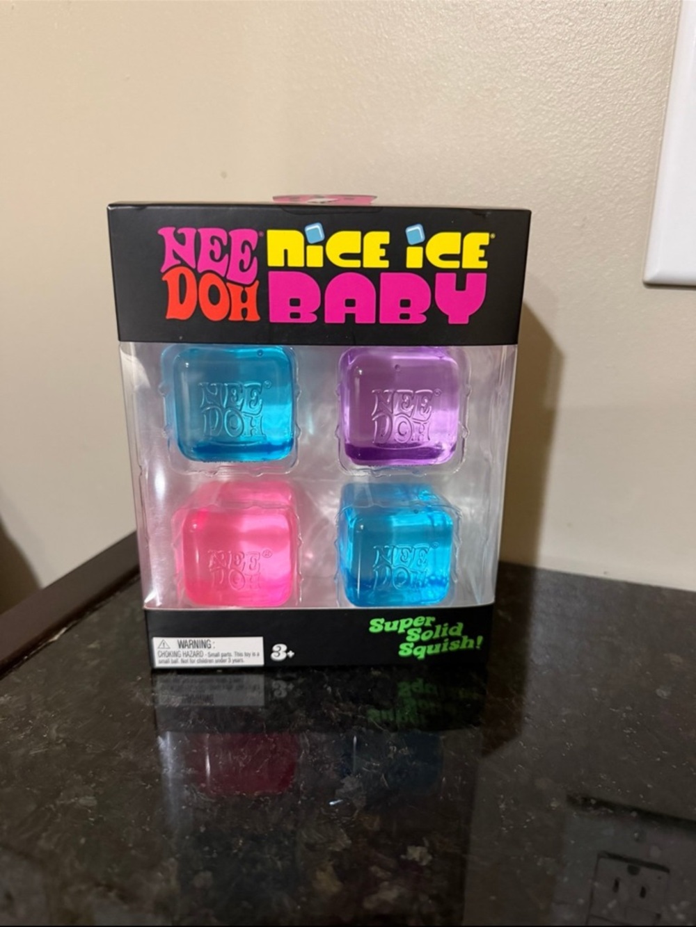 Needoh Nice Ice Doh Baby Ice Cube Set - Blue, Purple, Pink 4 Pack